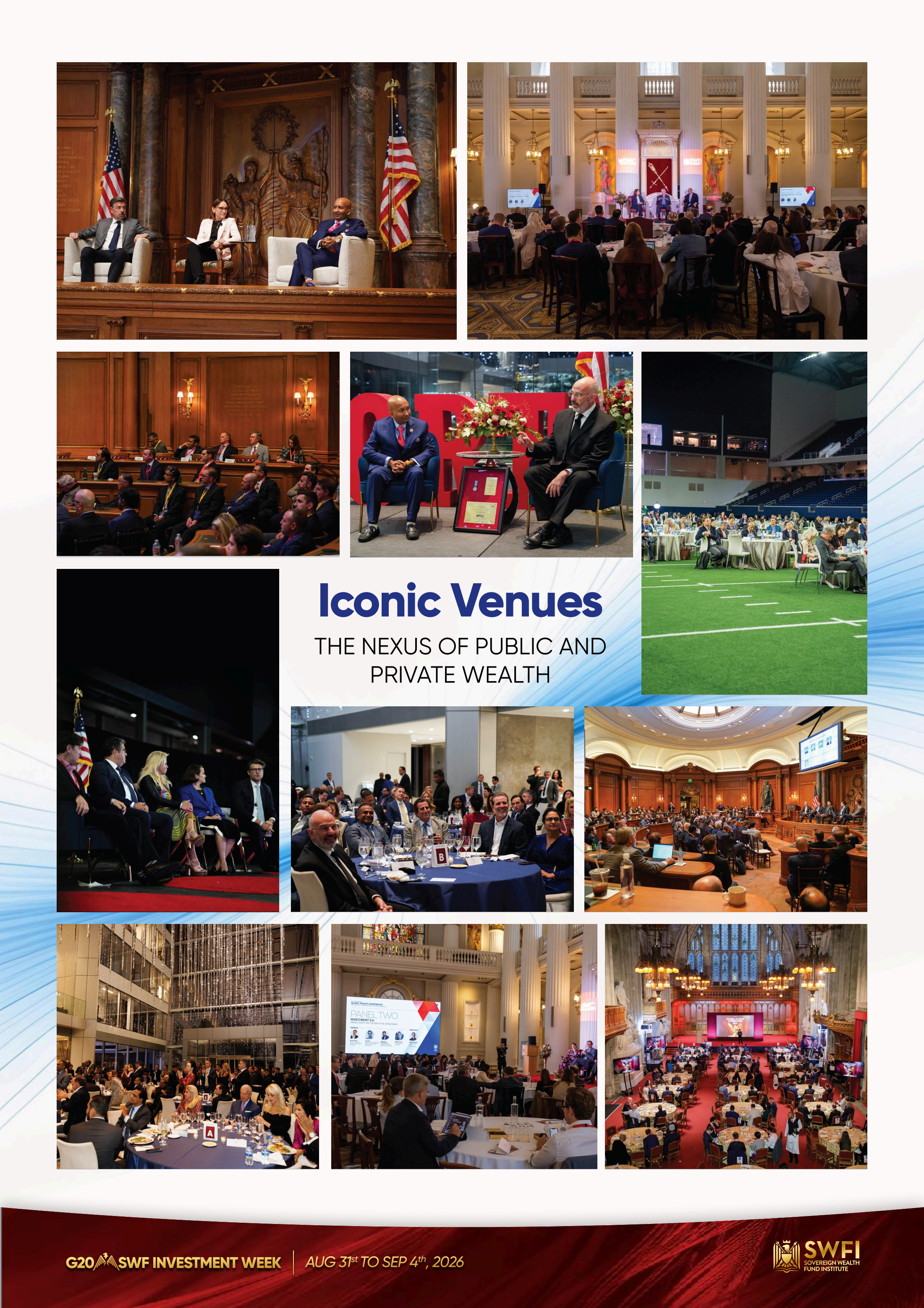 Venue collage from the summit materials