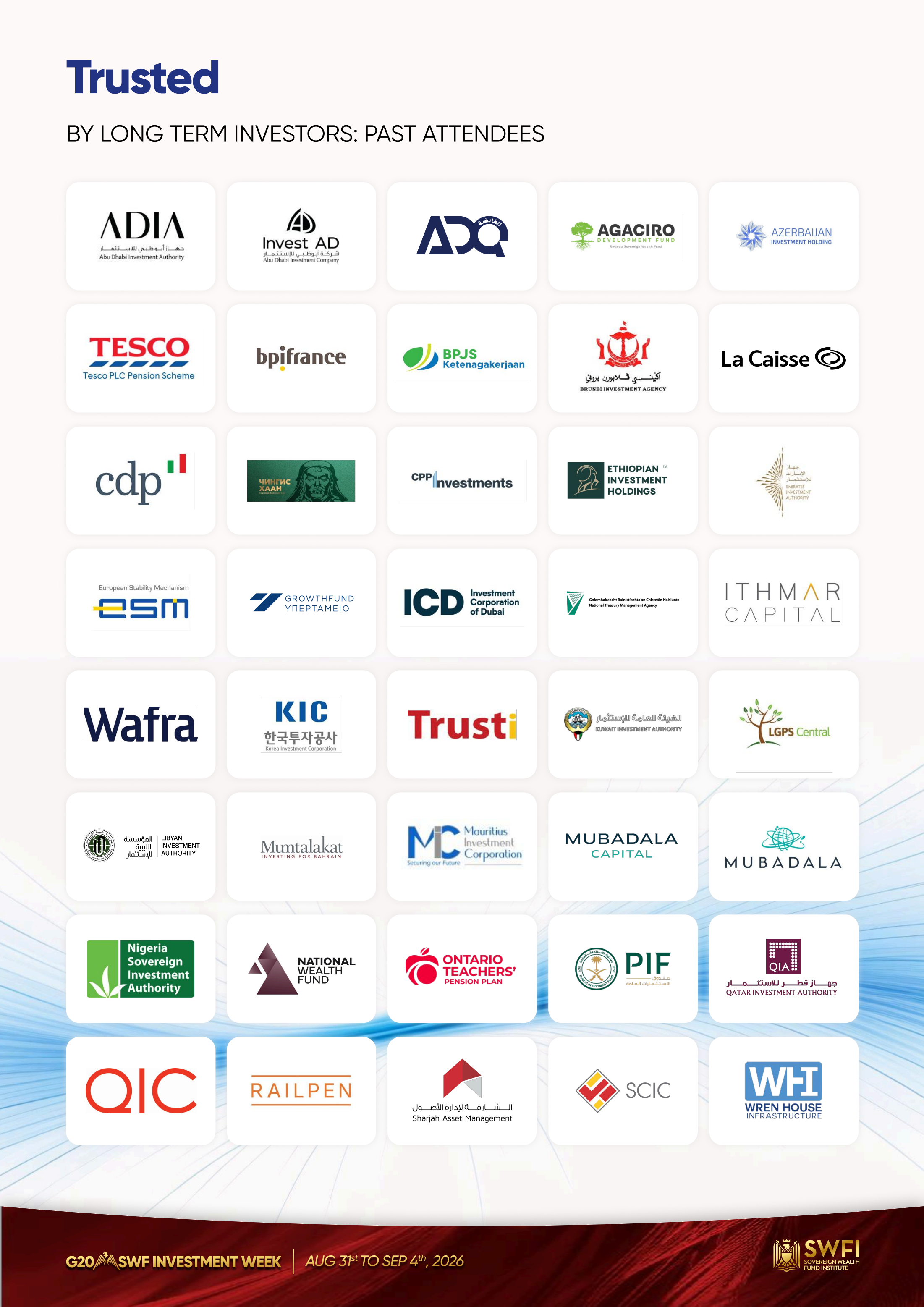 Past attendee logo wall